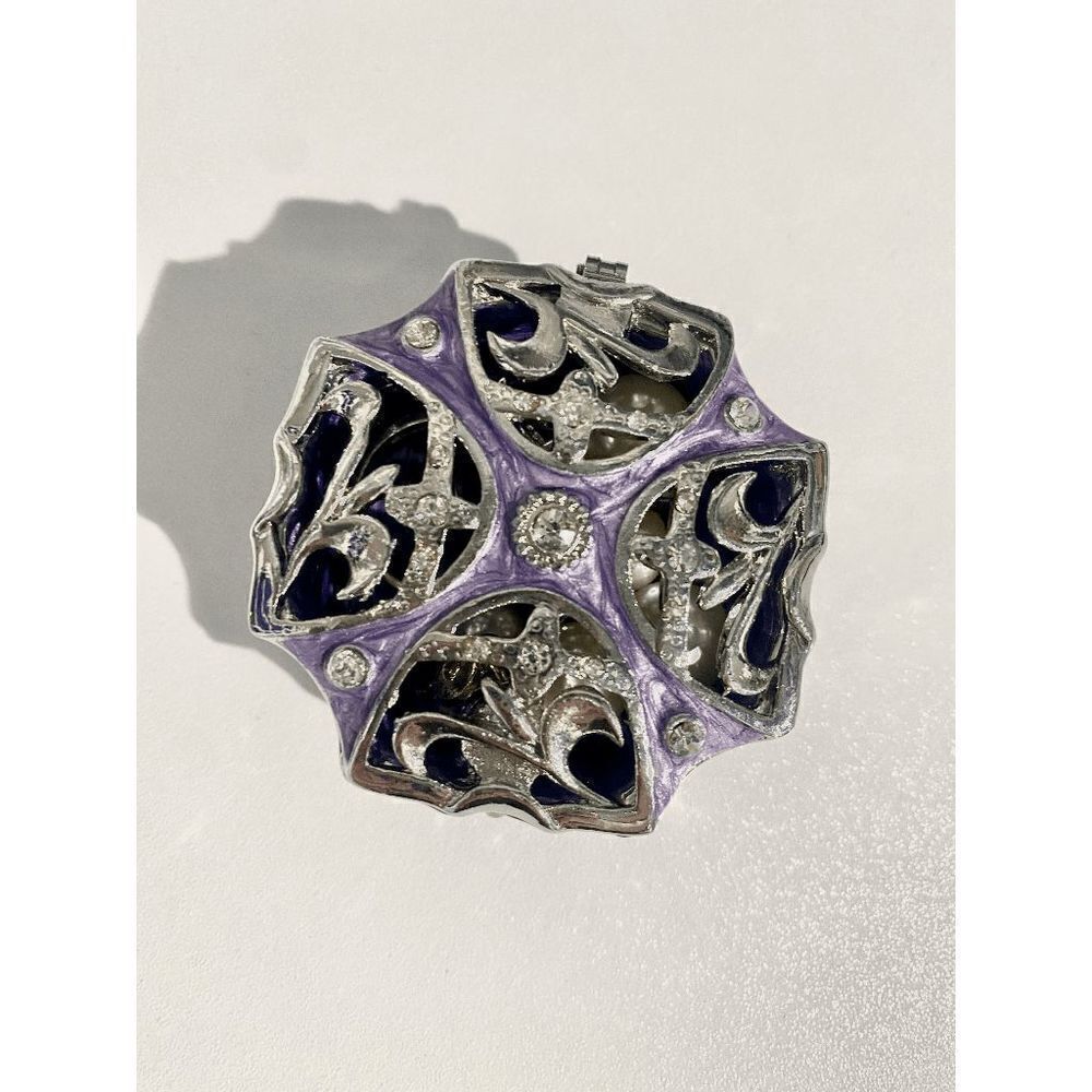Taylor Avedon Vintage Purple Jewelry / Trinket Box
